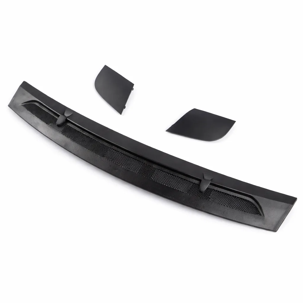 Mercedes C-Class W204 front cowl panel trim set – black plastic windshield scuttle cover replacement from M & B Parts South Africa
