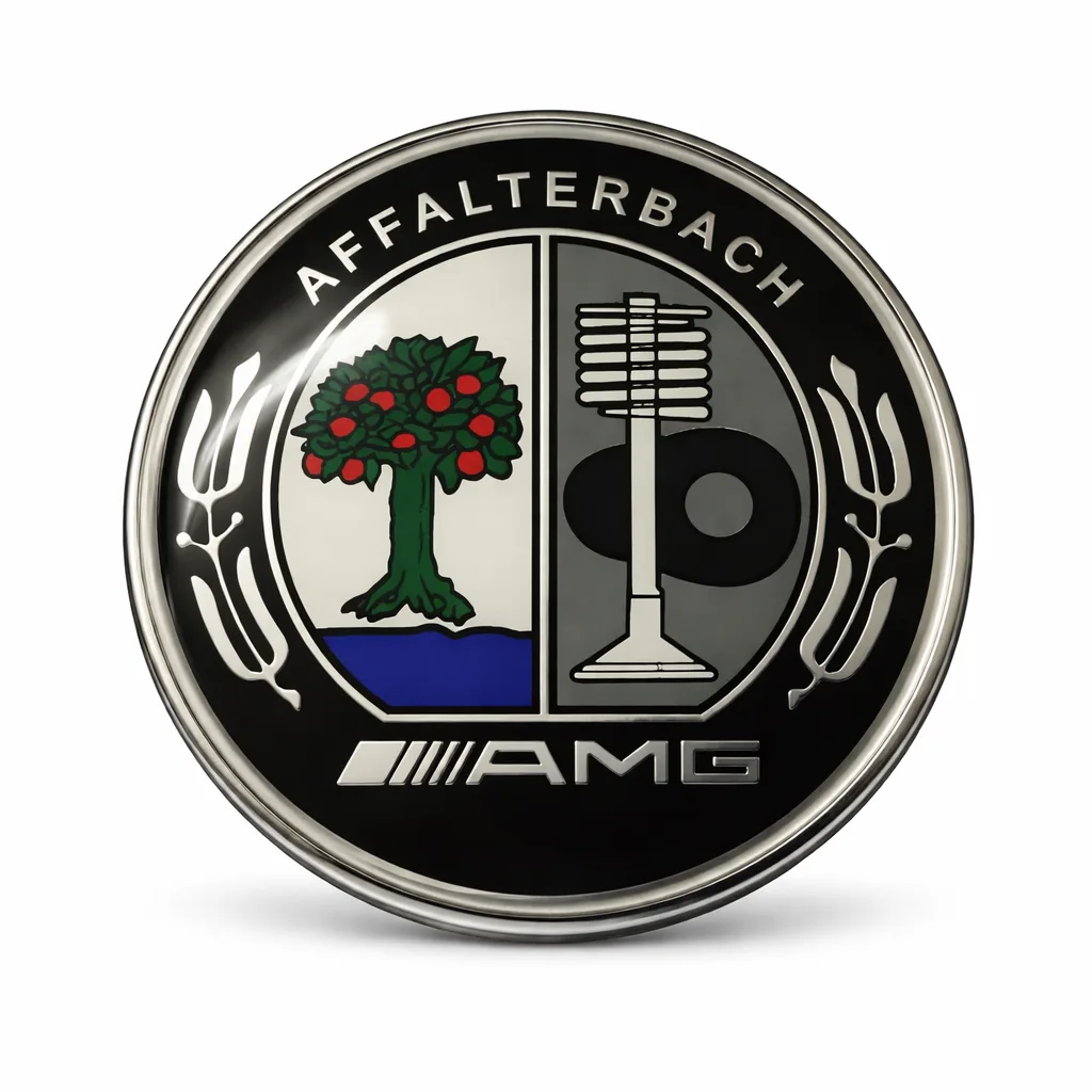Mercedes Benz - Flat Bonnet Badge -  Colour - Affalterbach