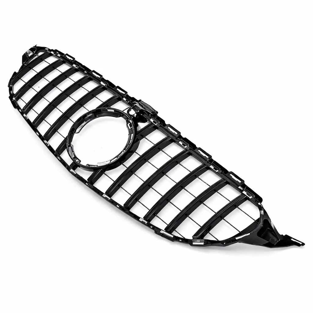 GT Grille - With Camera Port - Black - Preface - Mercedes Benz - C-Class W205 - Preface - Year: 2014-2018/Default