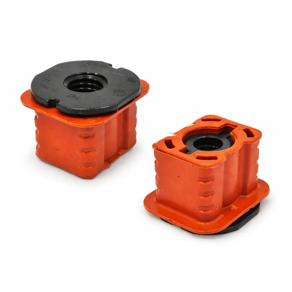 Mercedes Benz front stabilizer bar bushings red polyurethane sway bar mounting bushes replacement set from M & B Parts South Africa