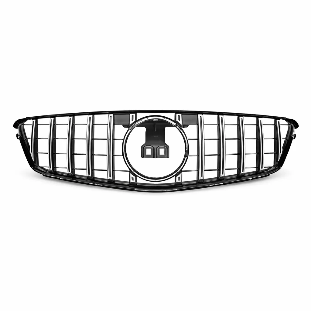 W204 C-Class GT Style Grille Black and Chrome 7-14