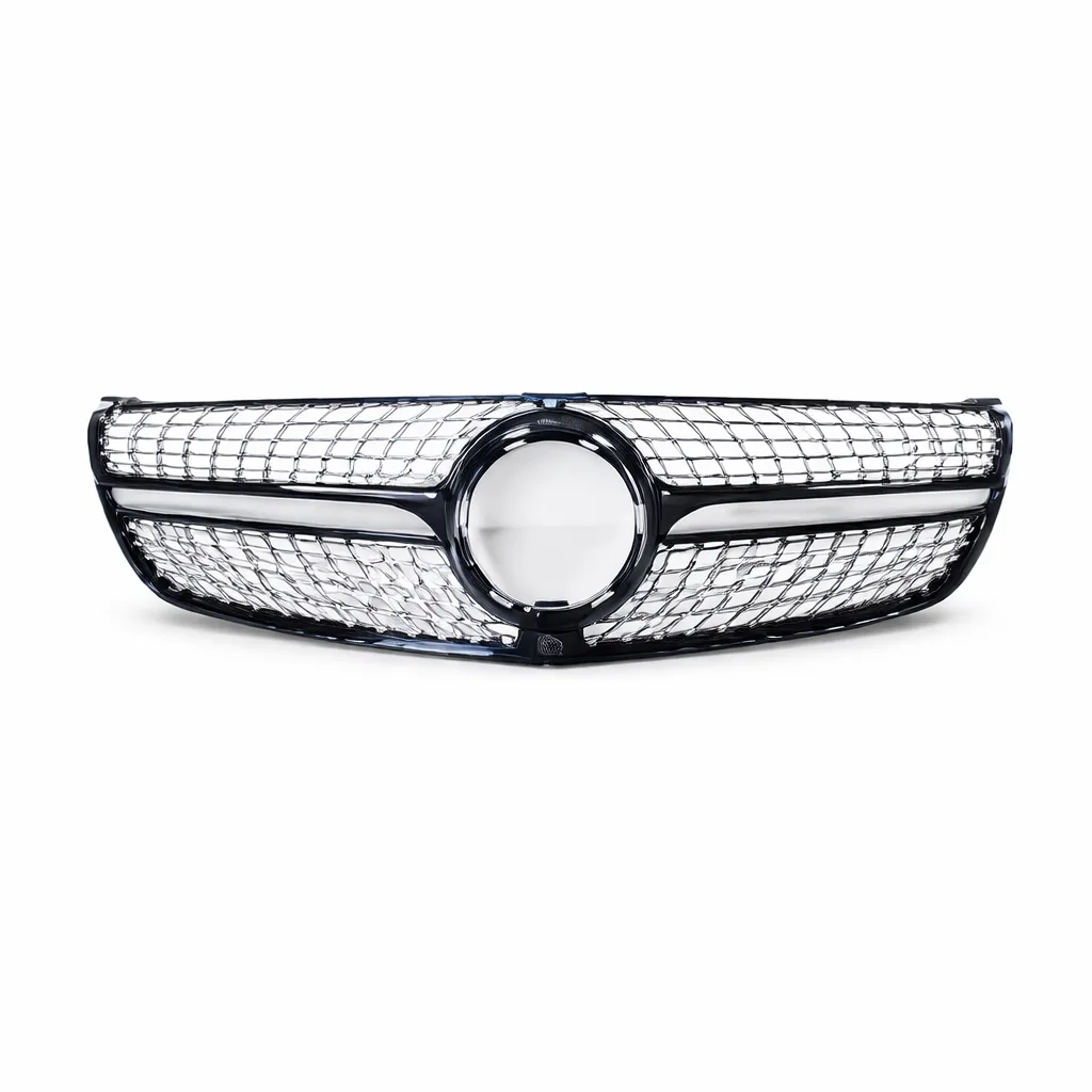 W447 V-Class Diamond Style Grille Black and Chrome 14-19